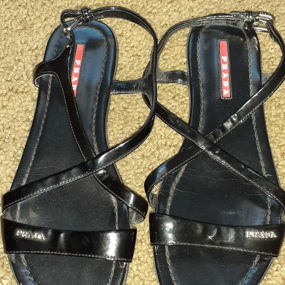 Prada Black Sandals